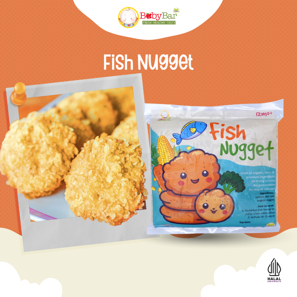 

BABYBAR Nugget Salmon MPASI Anak / Nugget Homemade / Nugget De Salmon / Nugget No MSG 400g