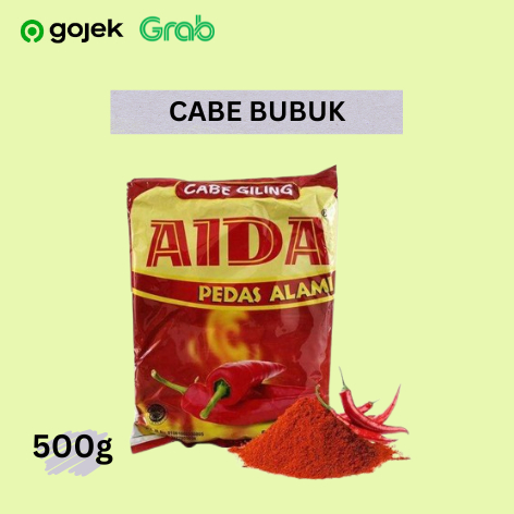 

Bubuk Tabur Instan/Bubuk Cabe Pedas/Cabe Bubuk Aida 500g