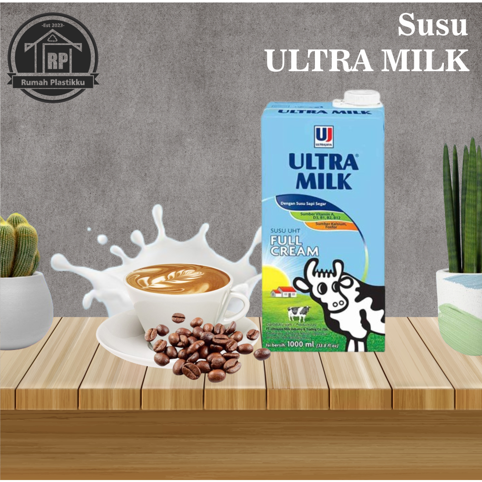 

Susu Ultra Milk / Susu Ultra Milk Putih / Susu UHT Ultra Milk Full Cream / Kemasan 1 Liter