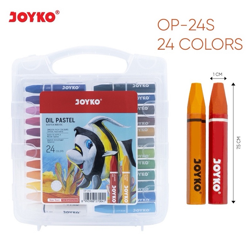 

Crayon Joyko Oil Pastels 24 Colours Krayon Joyko 24 warna KODE G1L8
