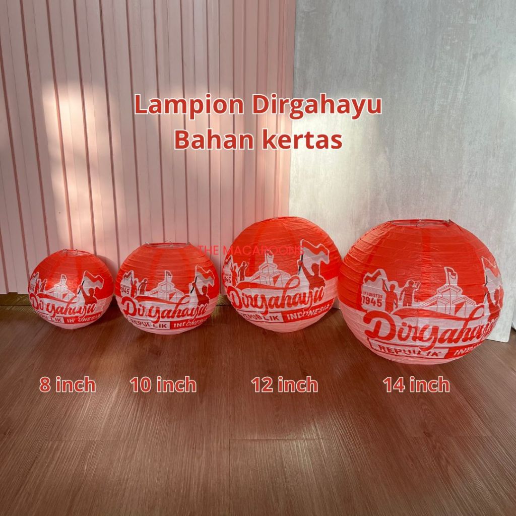 Lampion 17 Agustus Dirgahayu Indonesia / Lentera Pawai Kemerdekaan Agustusan Dekorasi Hiasan Outdoor