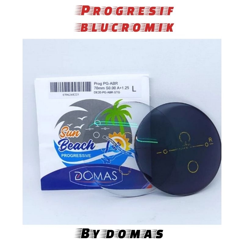 LENSA KACAMATA PROGRESIF BLUCROMIK SUNBEACH GREEN COATING by DOMAS