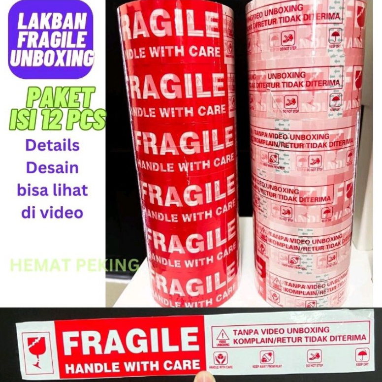

KODE L5P5 Lakban Fragile Unboxing Bahasa Indonesia Isi 12 pcs