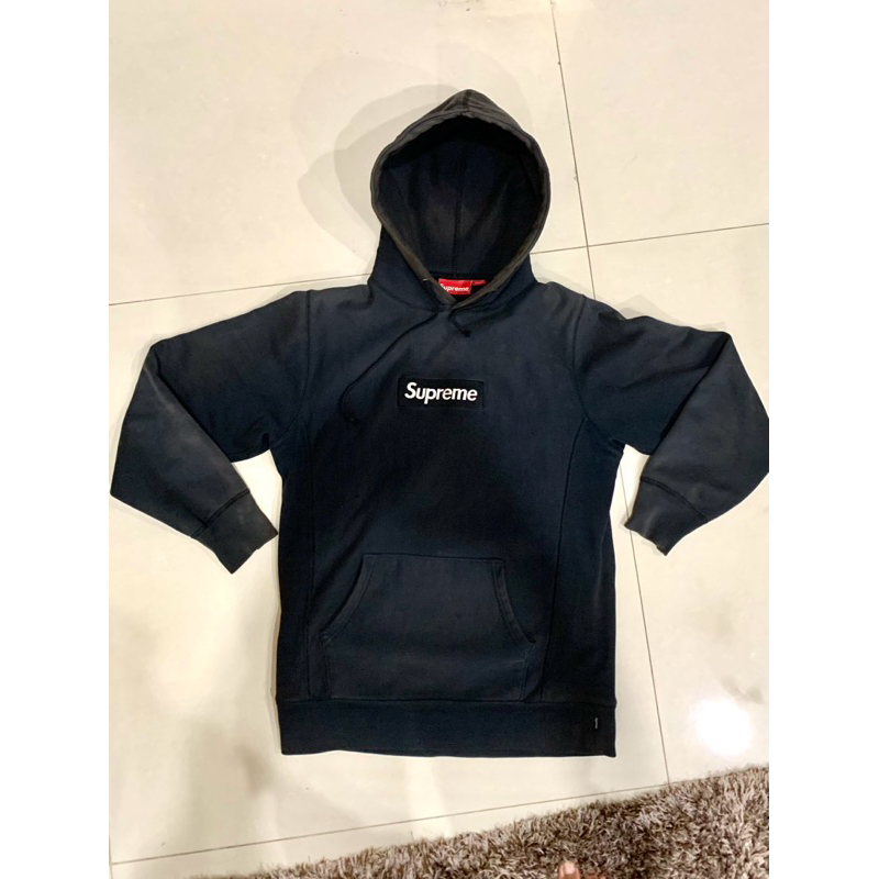 hoodie supreme box logo black original