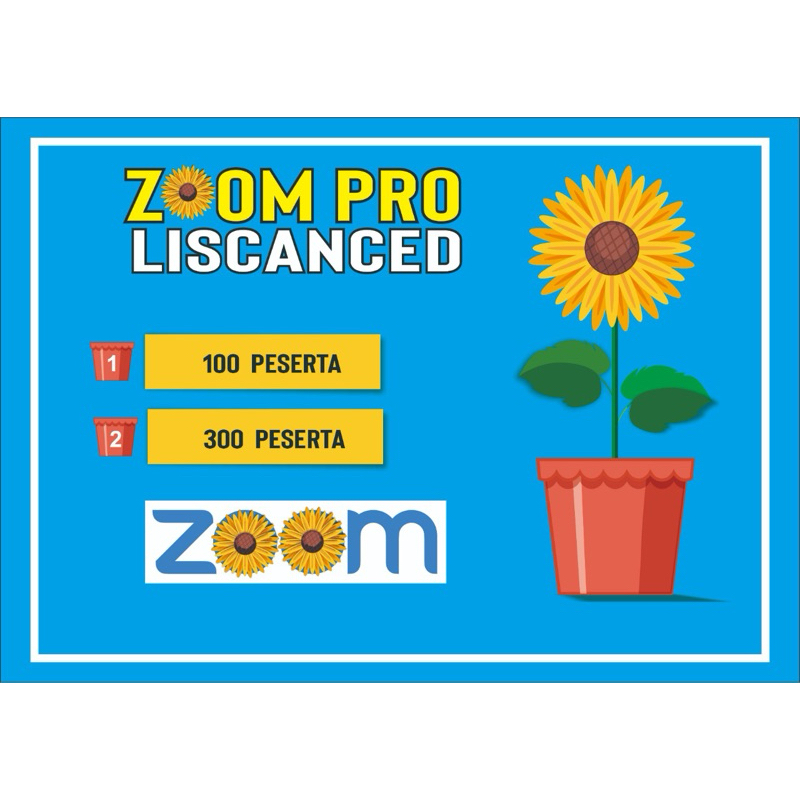Zoom meeting pro 100/300 peserta
