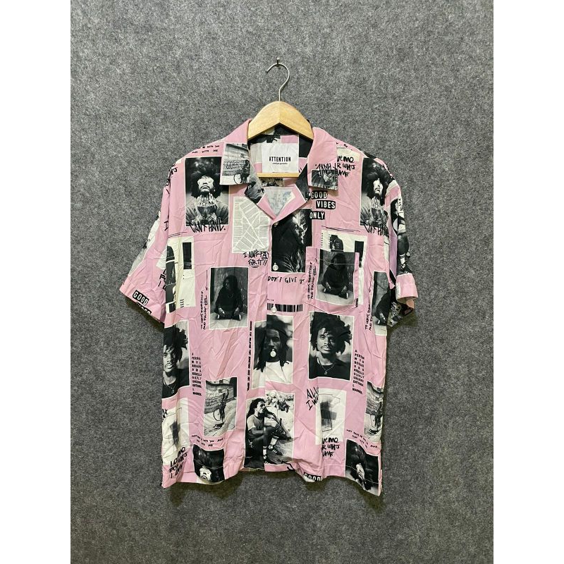 attention premium garment x bob marley shirt