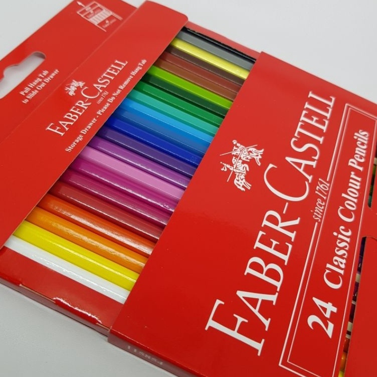 

Pensil Warna Colour Pencil Classic Faber Castell 24 Warna KODE F4U5