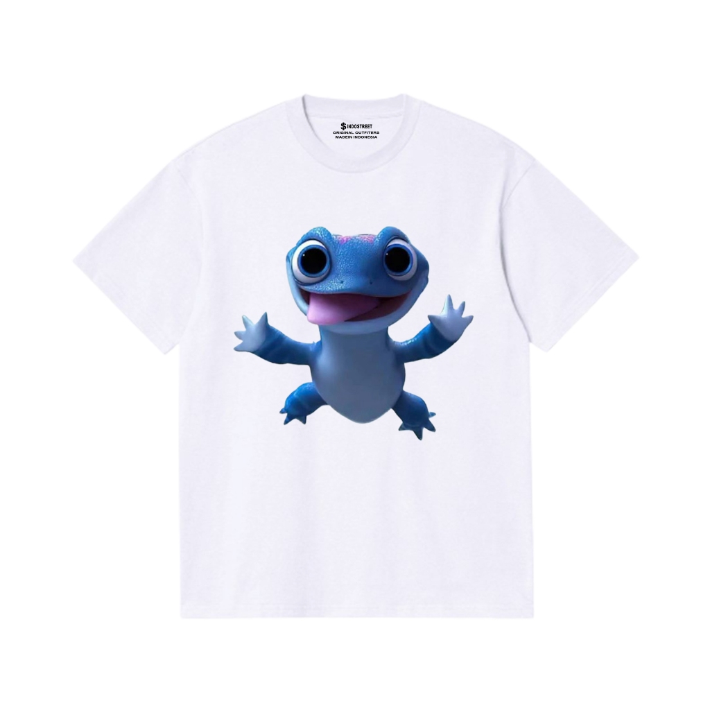 Ry Lifestyle T-Shirt Kaos Pendek Gecko Blue Style Premium Quality Unisex