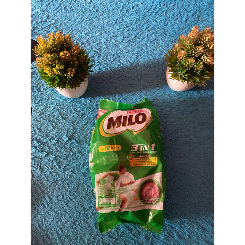 

Milo 3 in 1 Saset 34gr X 18saset