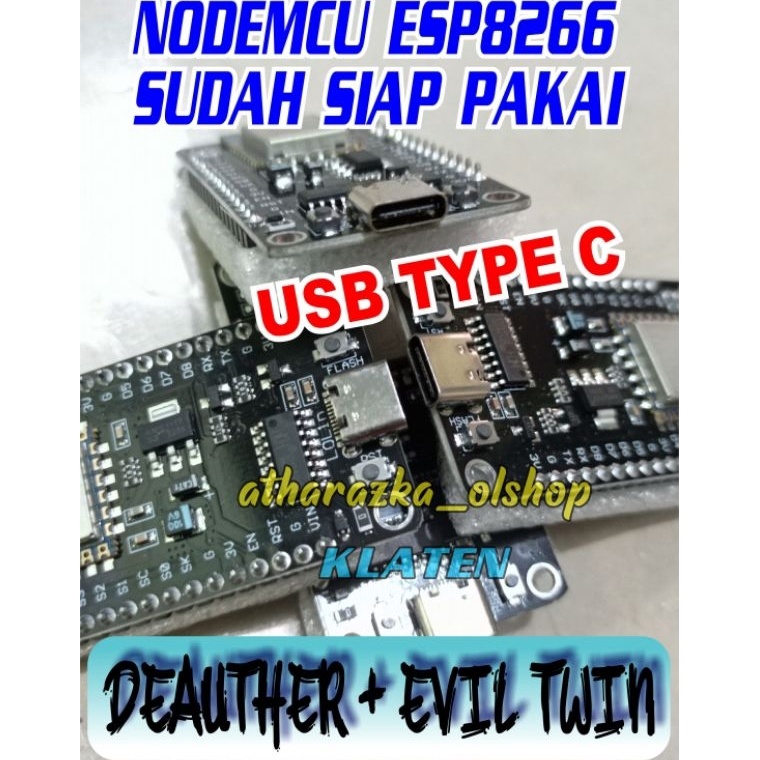 KODE Q22V NodemCU Mini Oled Type C USB ATTR4CTHR Siap PAKAI