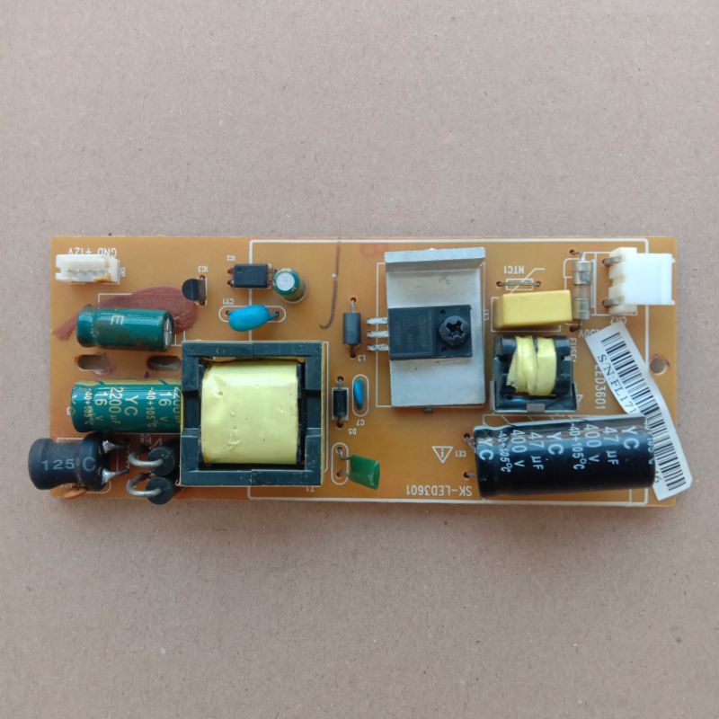 Psu power suplay regulator tv universal ICHIKO dll... LED tv 17 output 12volt original copotan