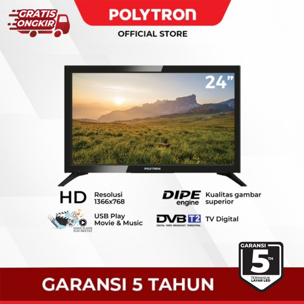 TV POLYTRON 24 INCH DIGITAL TV 24V1853 POLYTRON 24INCH