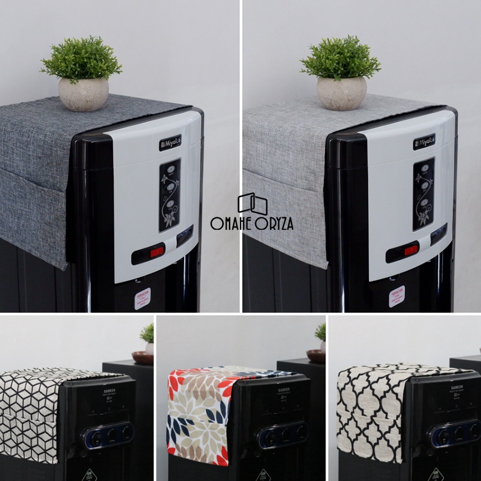 KODE D47J Cover Dispenser Galon Bawah Alas Tatakan Taplak Dispenser Motif Warna Polos Bahan Tebal Mo