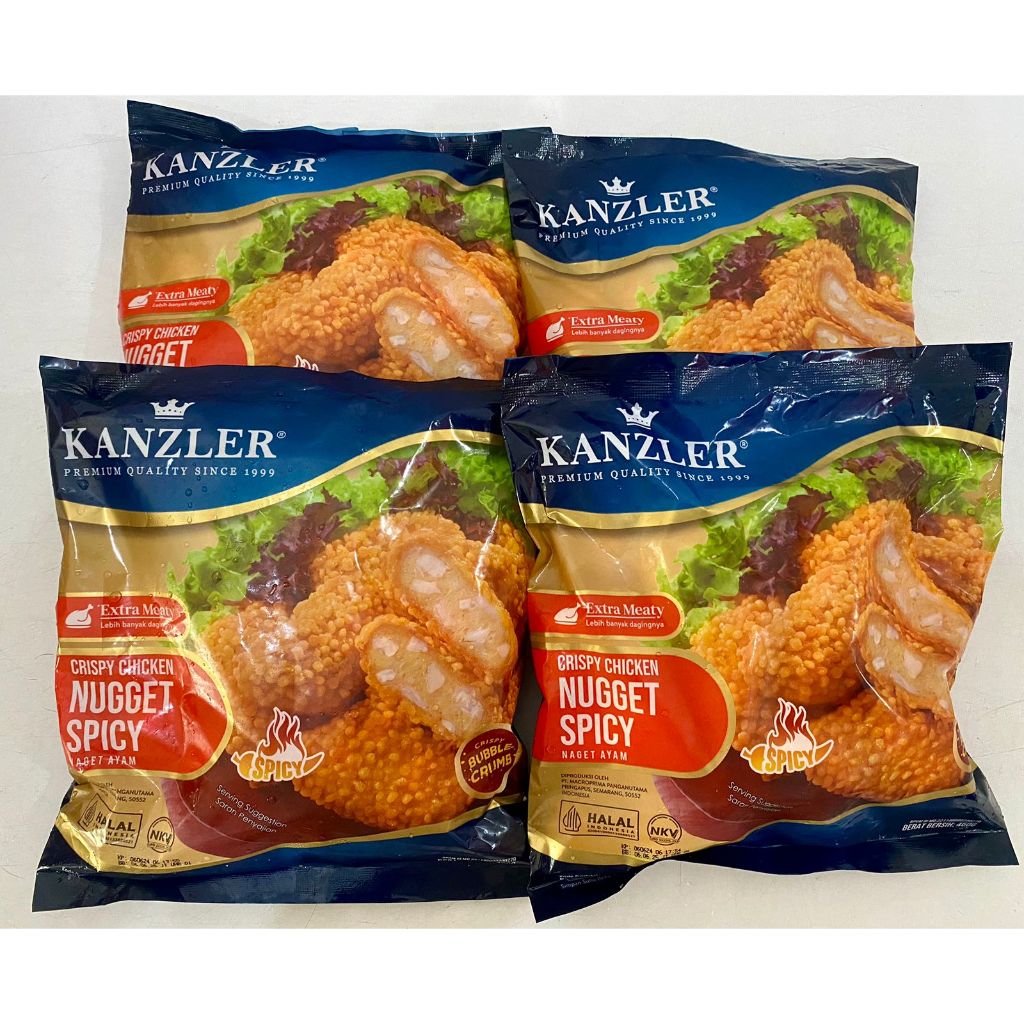 

kanzler crispy nugget pedas 450gr