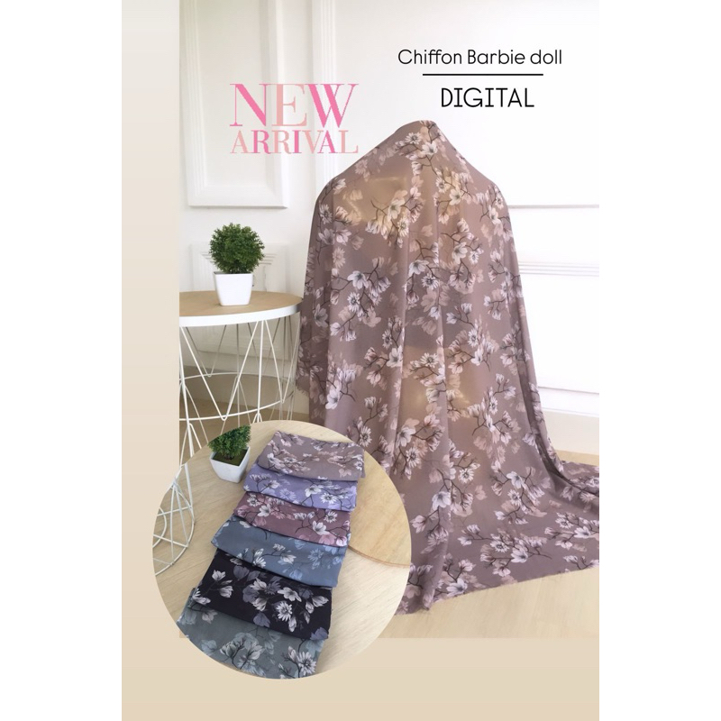 KAIN SIFON PRINT BUNGA || BAHAN KEBAYA || kanabali kebaya