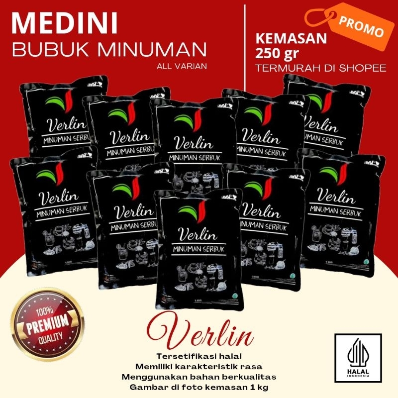 

Verlin Powder Minuman Bubuk Rasa-rasa PREMIUM All Varian 250 gr TERMURAH DI SHOPEE