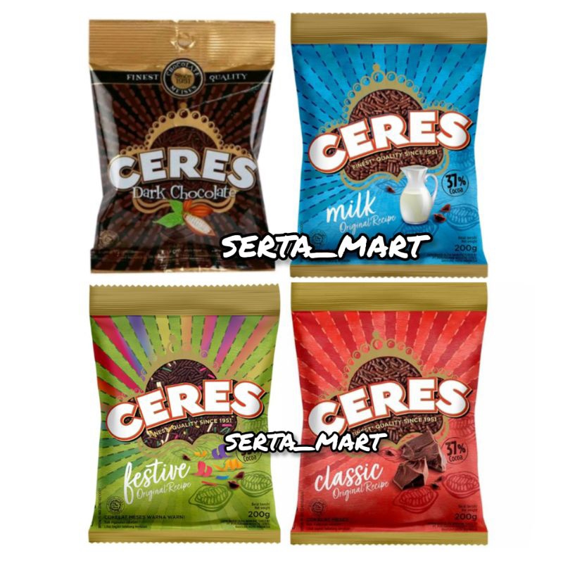 

Meises Ceres Meses Coklat / Classic / Festive / Dark Choco 80 gr