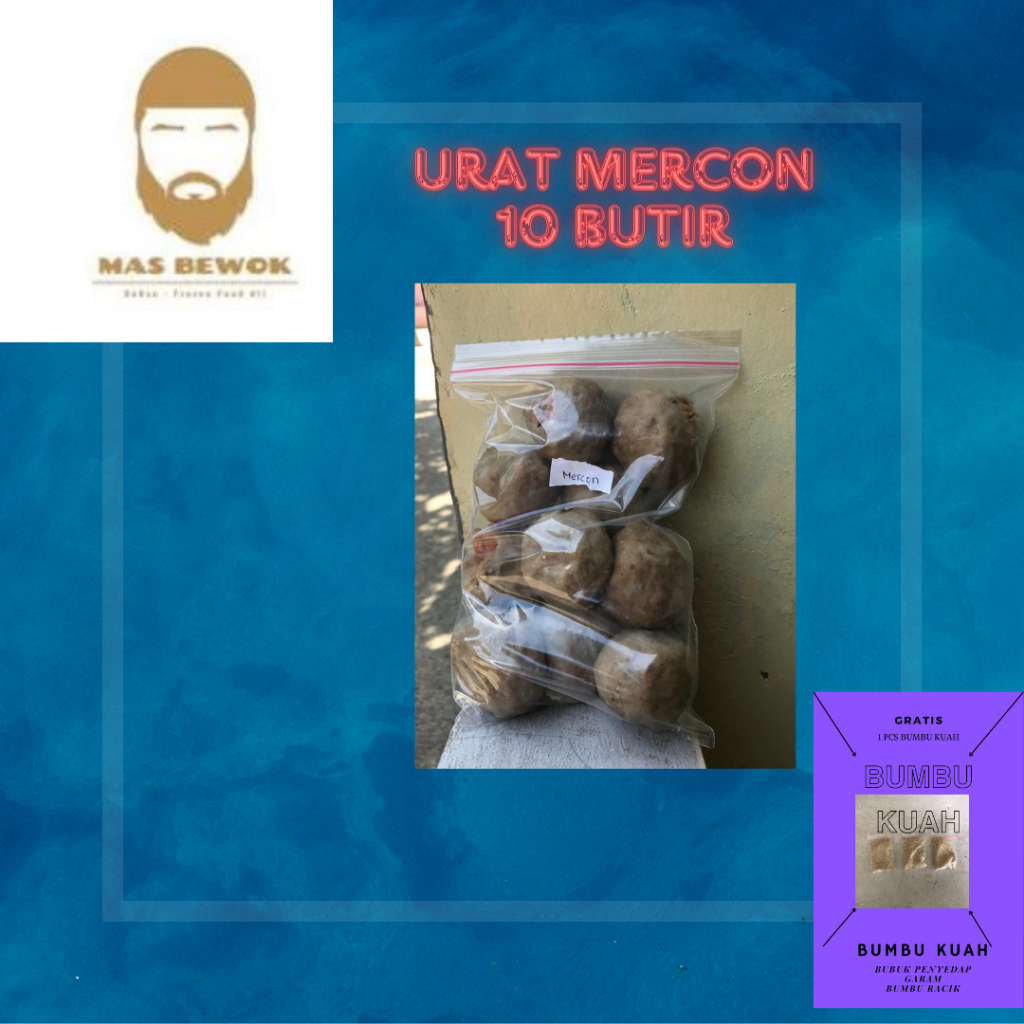 

Bakso Sapi Varian Urat Mercon Urcon Gratis Bumbu Kuah