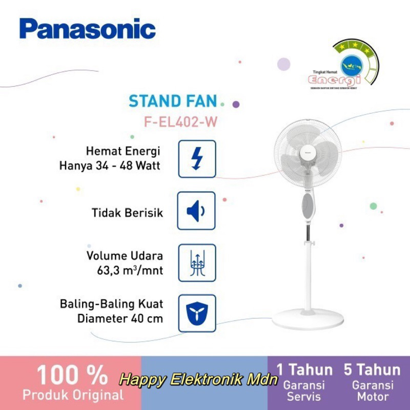 Panasonic F-EL402 Panasonic Kipas Angin Berdiri/ panasonic Stand Fan panasonic F-EL402 Panasonic kip