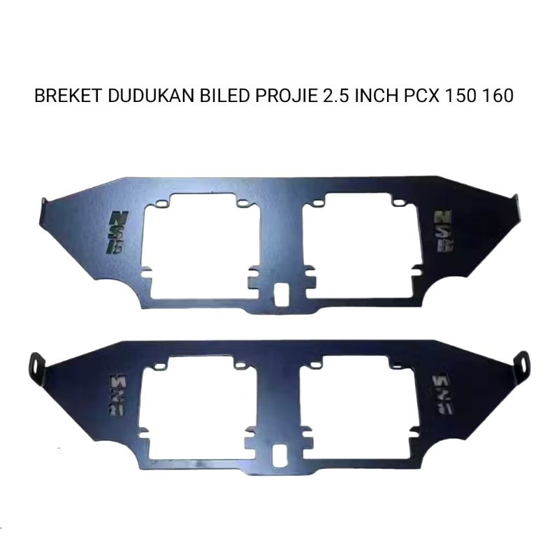 Breket dudukan lampu biled projie pcx 150 160 bracket lampu projie biled 2.5 inch honda pcx 150 160