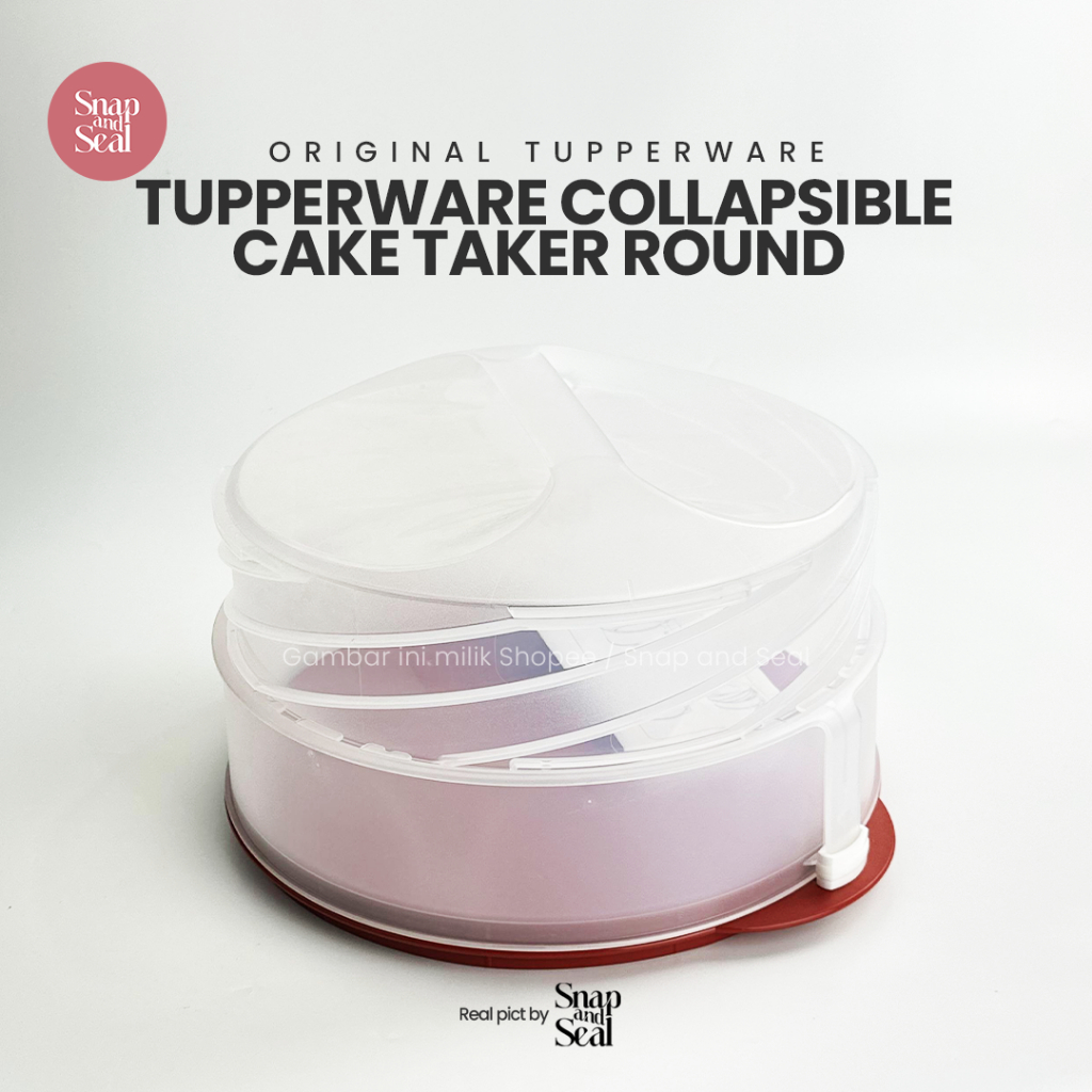 Tupperware Collapsible Cake Taker Round