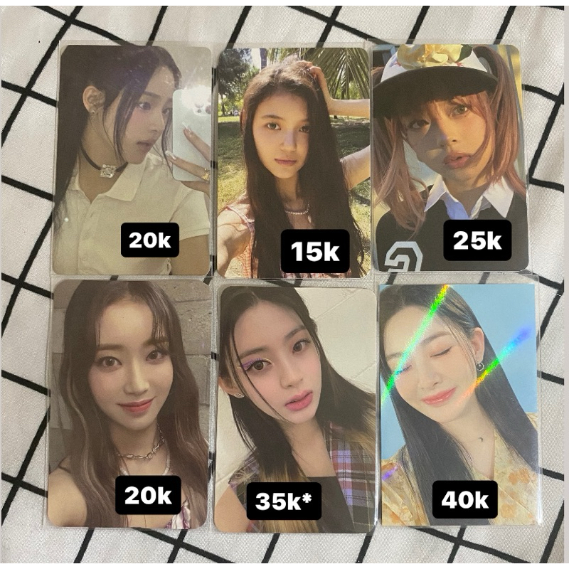NEWJEANS STAYC SEEUN SUMIN MINJI DANIELLE PC stereotype youngluv bad OFFICIAL PHOTOCARD