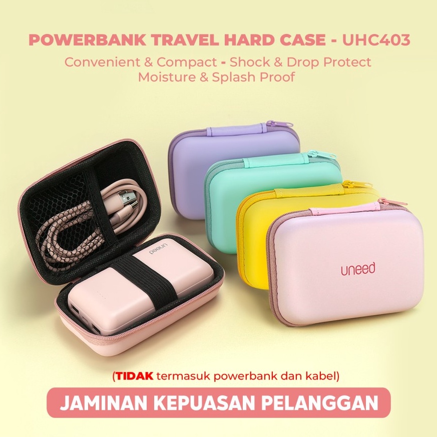 Uneed Hard Case for Powerbank Earphone Hard Disk SSD Hardcase  UHC43 x V3L4