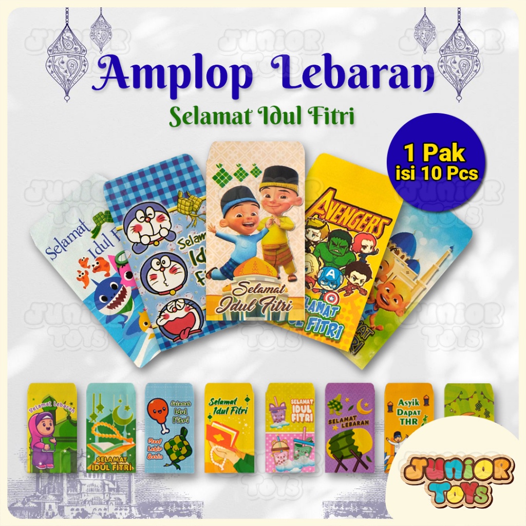 

GROSIR Amplop Lebaran Selamat Idul Fitri Karakter Anak isi 1 pcs