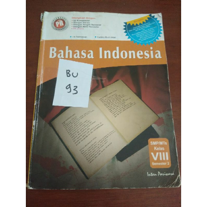 

BAHASA INDONESIA SMP/MTS KELAS VIII (BU93)