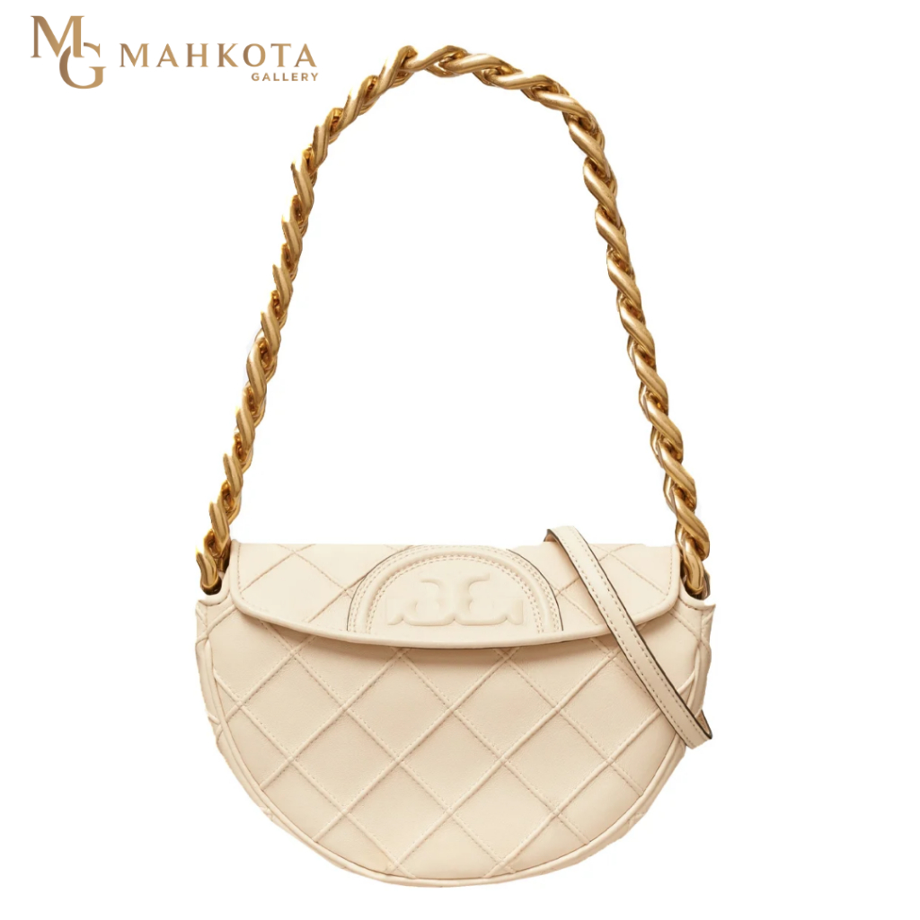 Tas Wanita Shoulder Bag Tory Burch 143575 Fleming Soft Crescent Mini Shoulder Bag