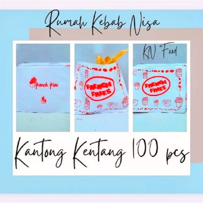 

Kantong french Fries - Kantong Kentang - kantong kemasan French Fries