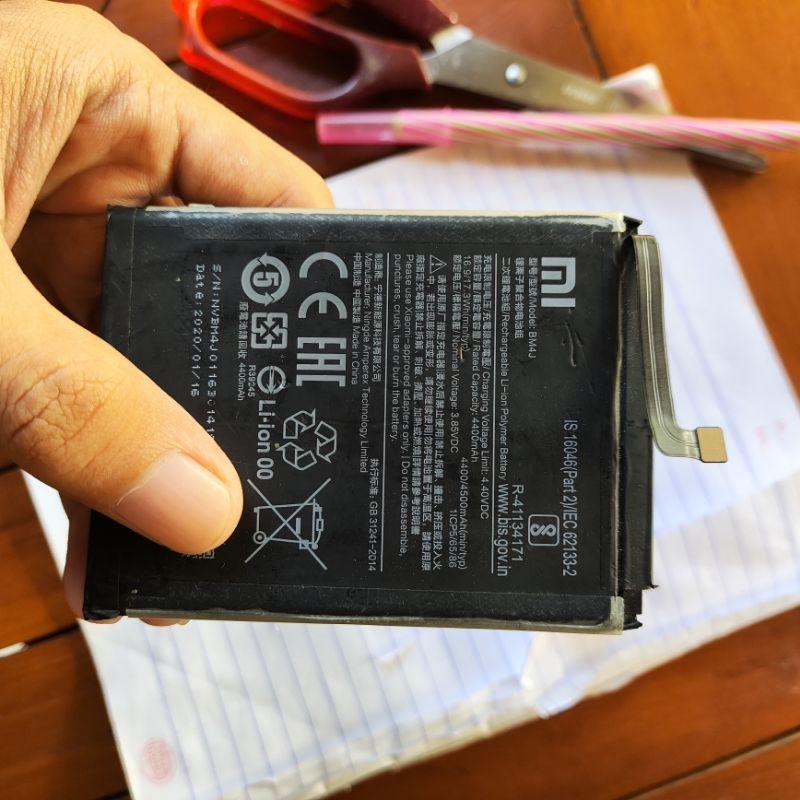 baterai redmi note 8 pro batre xiaomi redmi note 8 pro copotan ori mesin