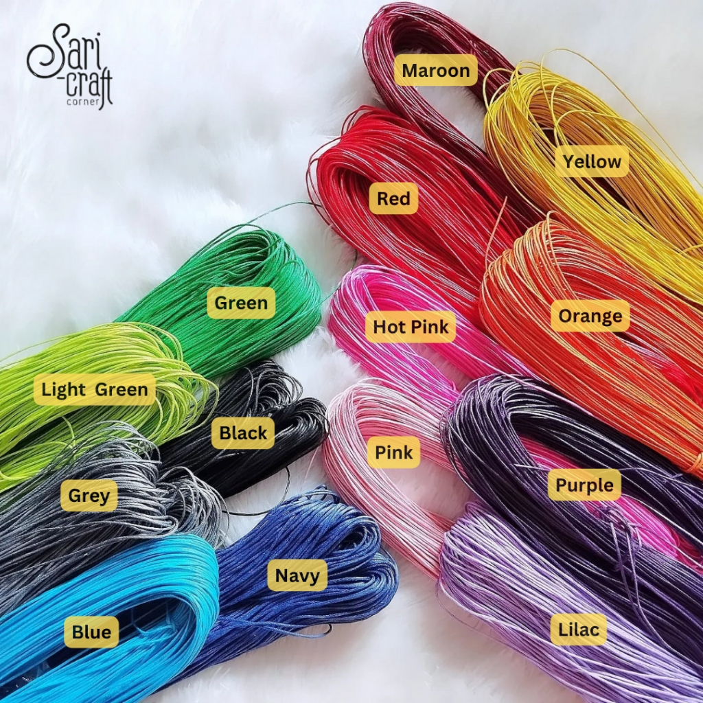 

Tali Kulit 0.8mm Waxed Cotton Cord