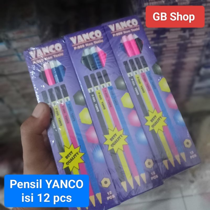 

Pensil Pencil Tulis (Potlot) YANCO 2B isi 12 Pcs