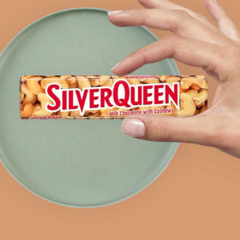 

silverqueen 58 garam ukuran besar silver queen coklat cashew mede kacang mete mente promo hemat