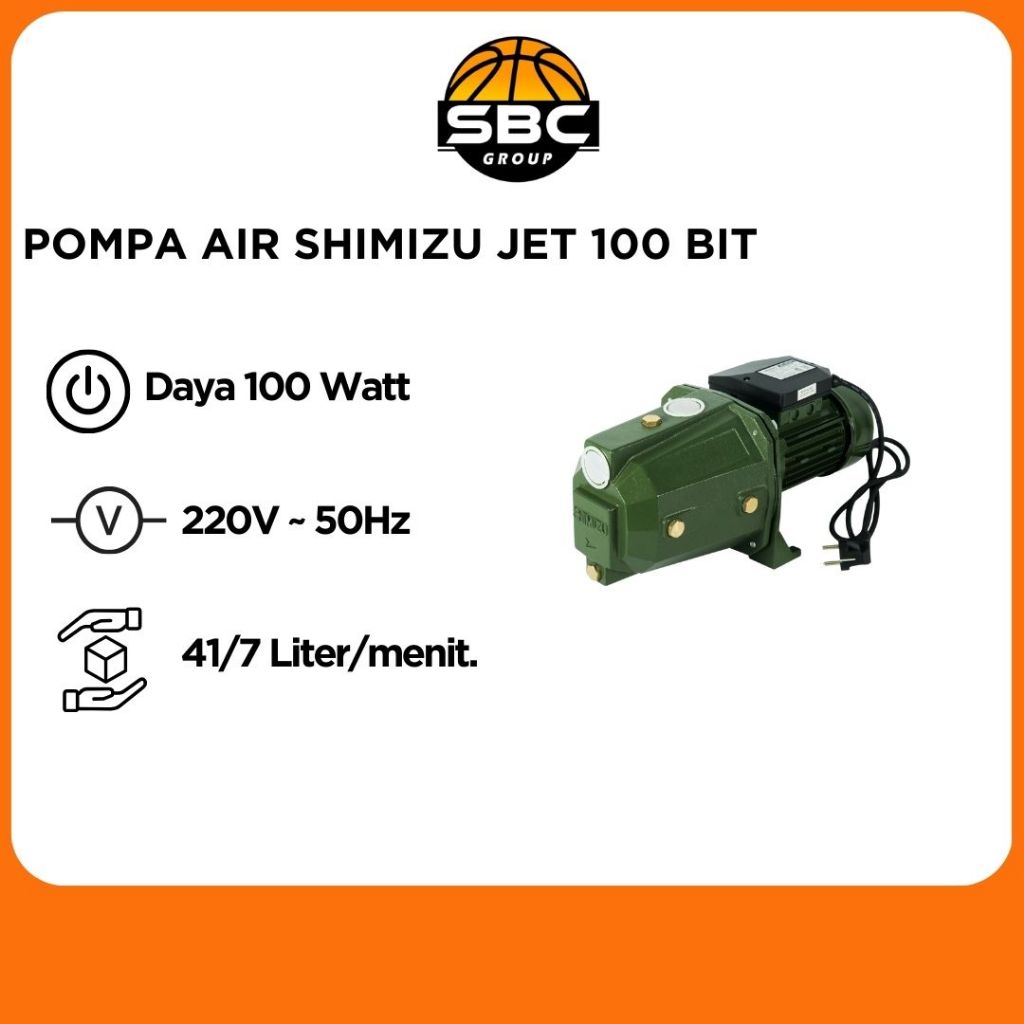 POMPA AIR SHIMIZU JET 108 BIT _ POMPA AIR SHIMIZU JET 100 BIT