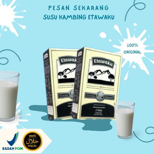 

Etawaku Platinum - Susu Kambibing Etawa original bisa Mengobati Sakit Pernafasan & Atasi Asma, Bronkhitis / Membersihkan Racun Dalam Paru-Paru,Atasi Asma,Melancarkan pencernaan Dan Meningkatkan Kekebalan Tubuh