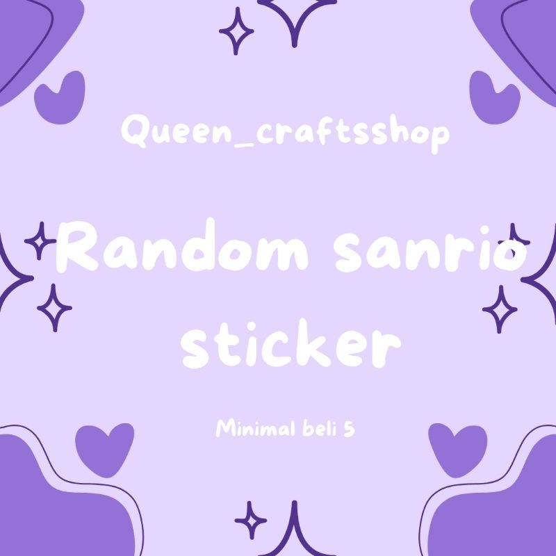 

Random sanrio stiker minmal beli 5