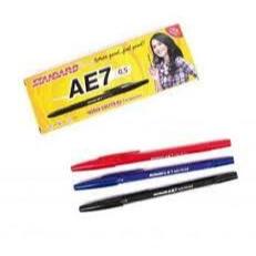 

PULPEN STANDARD AE-7 0.5 HITAM BIRU MERAH 1 LUSIN 12 PC