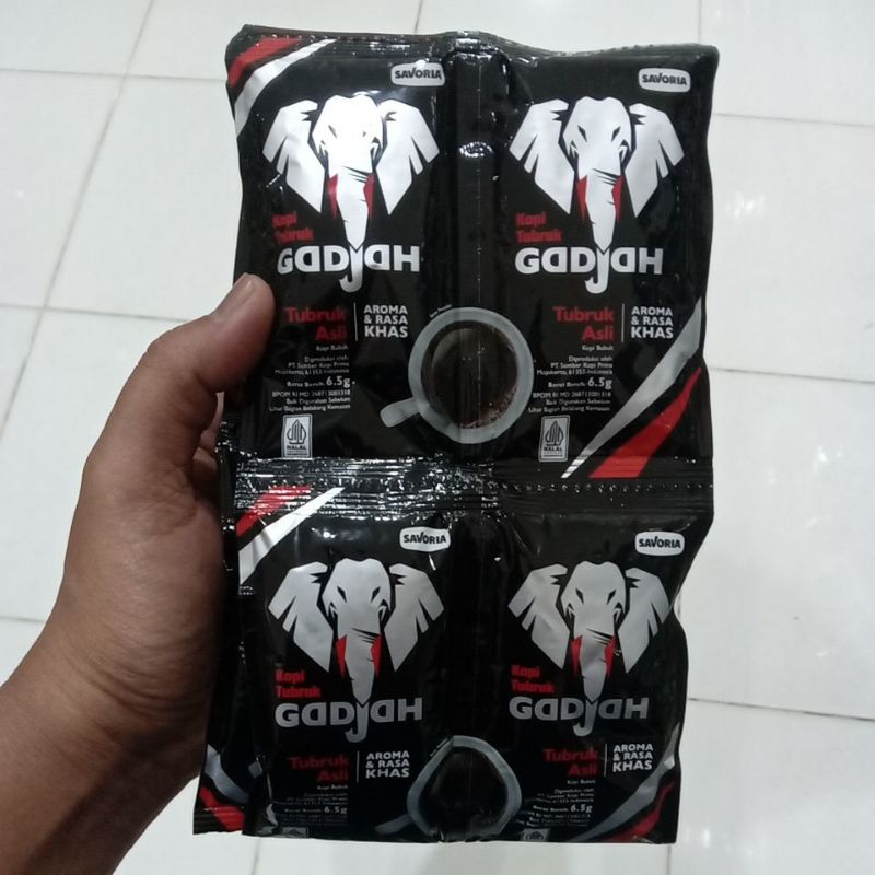 

Kopi Gadjah Kopi Tubruk Asli 20 Sachet @6.5 gram