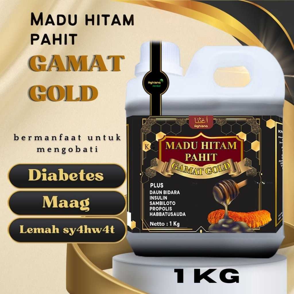 

Madu Hitam Pahit plus gamat gold 1kg herbal Diabet