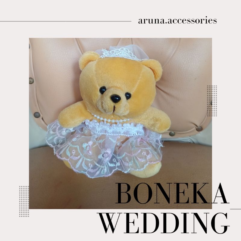 Boneka buket pengantin / boneka beruang buket / boneka buket hias