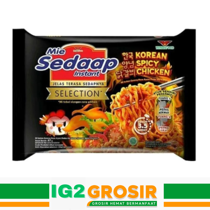 

Mie Sedaap Korean Spicy Goreng