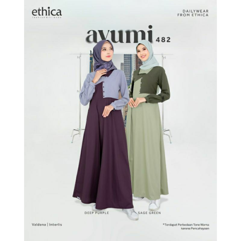 [COD] Gamis Ethica Ayumi 482 / Gamis Ethica Terbaru 2024