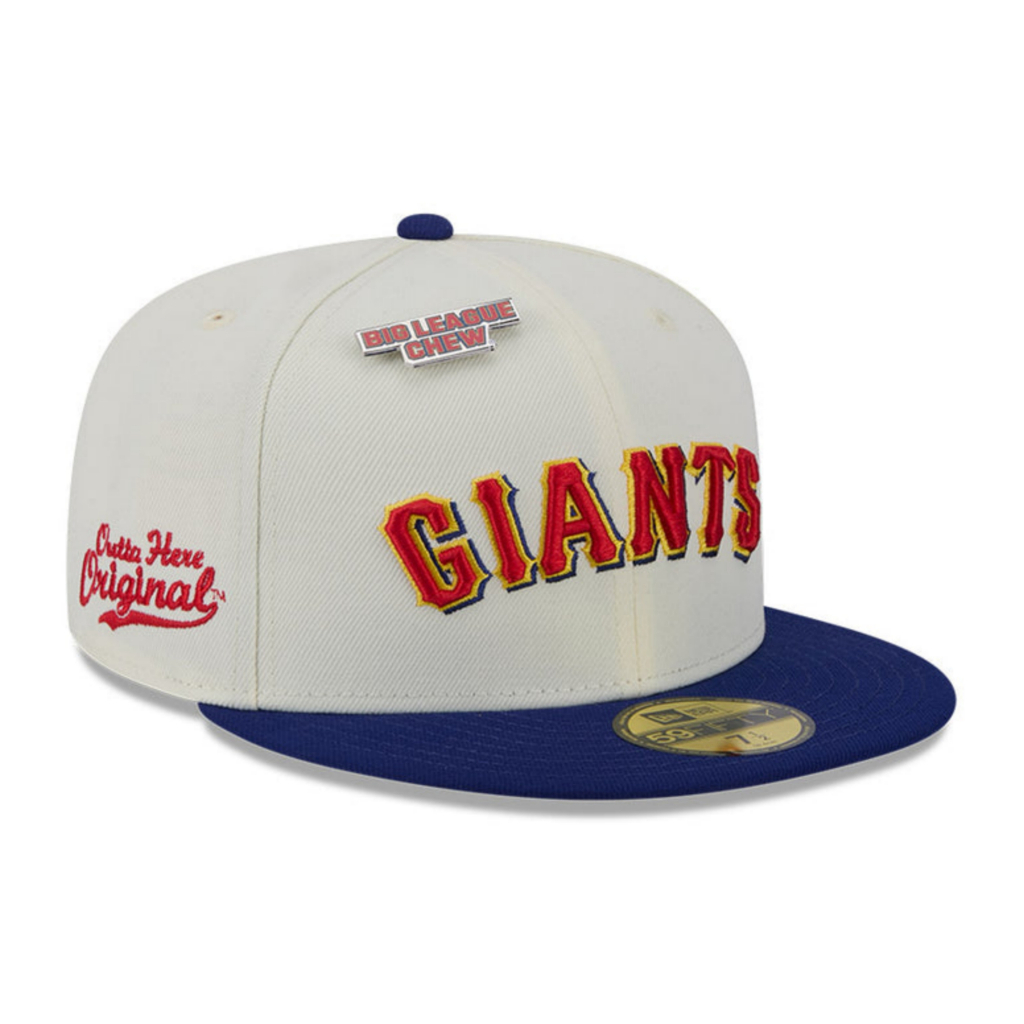 Topi New Era Cap San Francisco Giants Big League Chew White 59Fifty Fitted Hat Original