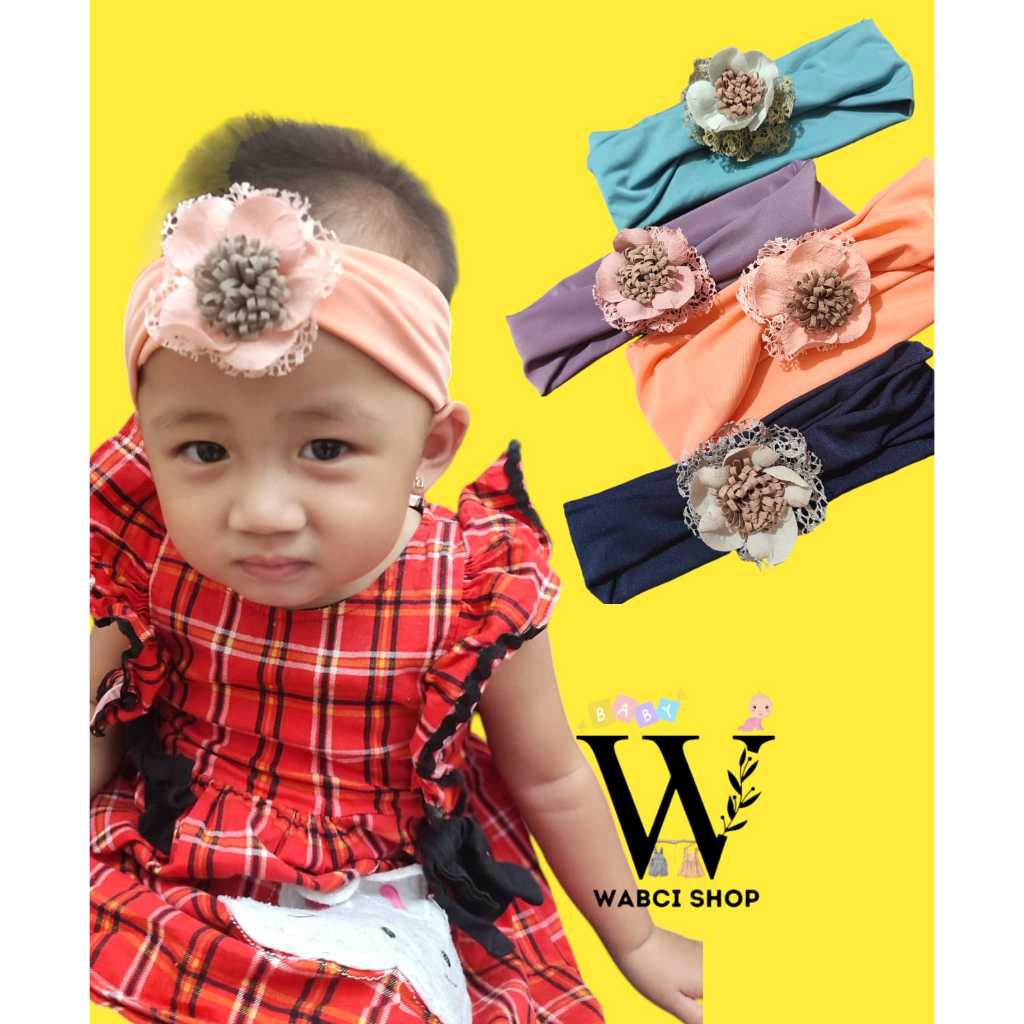 BANDANA / BANDO ANAK PEREMPUAN BUNGA