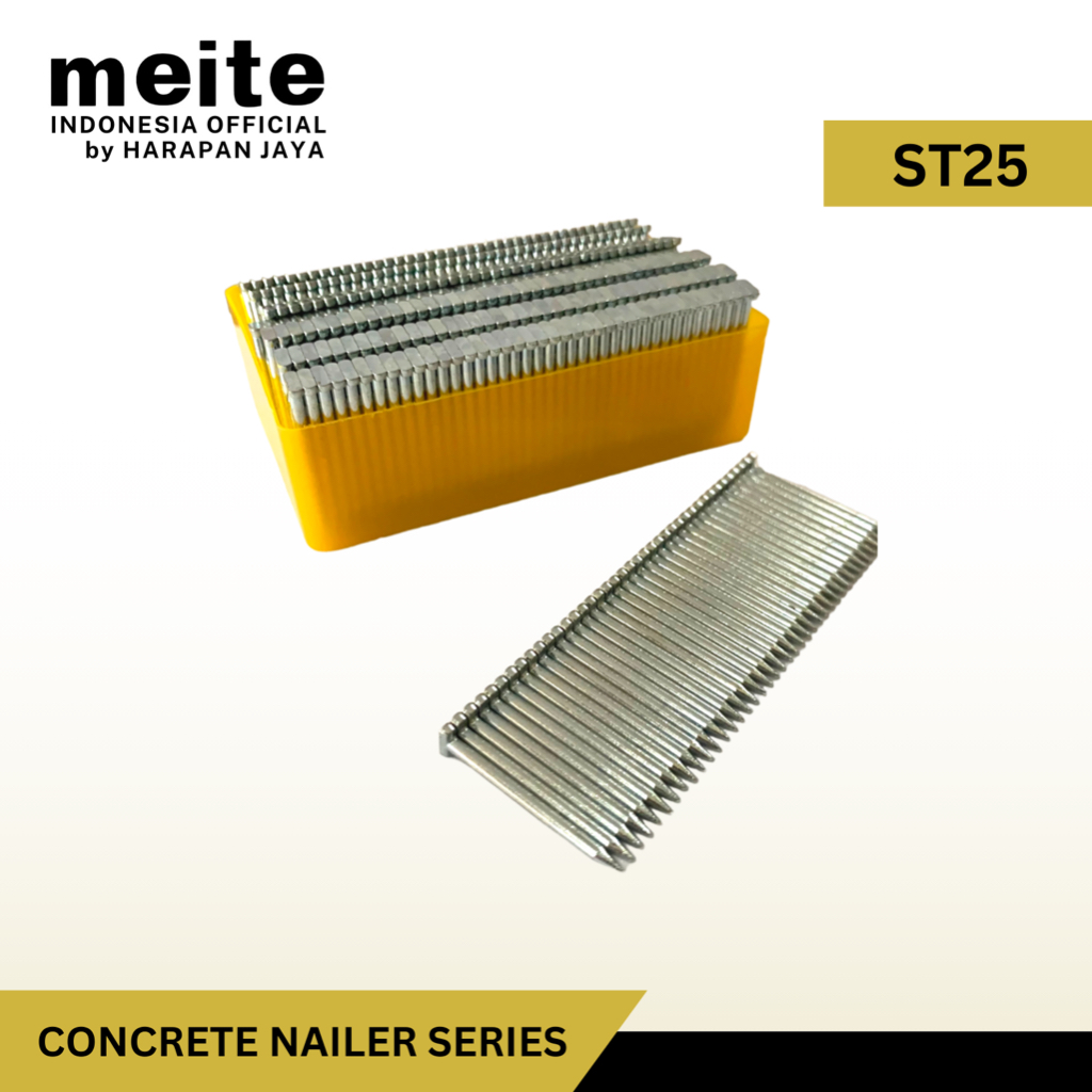 Meite ST25 25mm Isi Paku Tembak Beton Tembok Concrete Nail 25 mm
