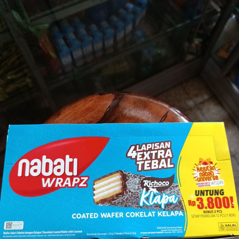 

nabati coated rasa kelapa ukuran 16 gram