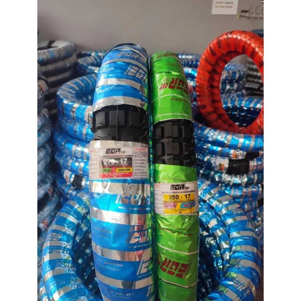 ban semi trail ring 17 ukuran 250 ring 17 dan 275 ring 17 sepasang depan belakang ban motor supra ve