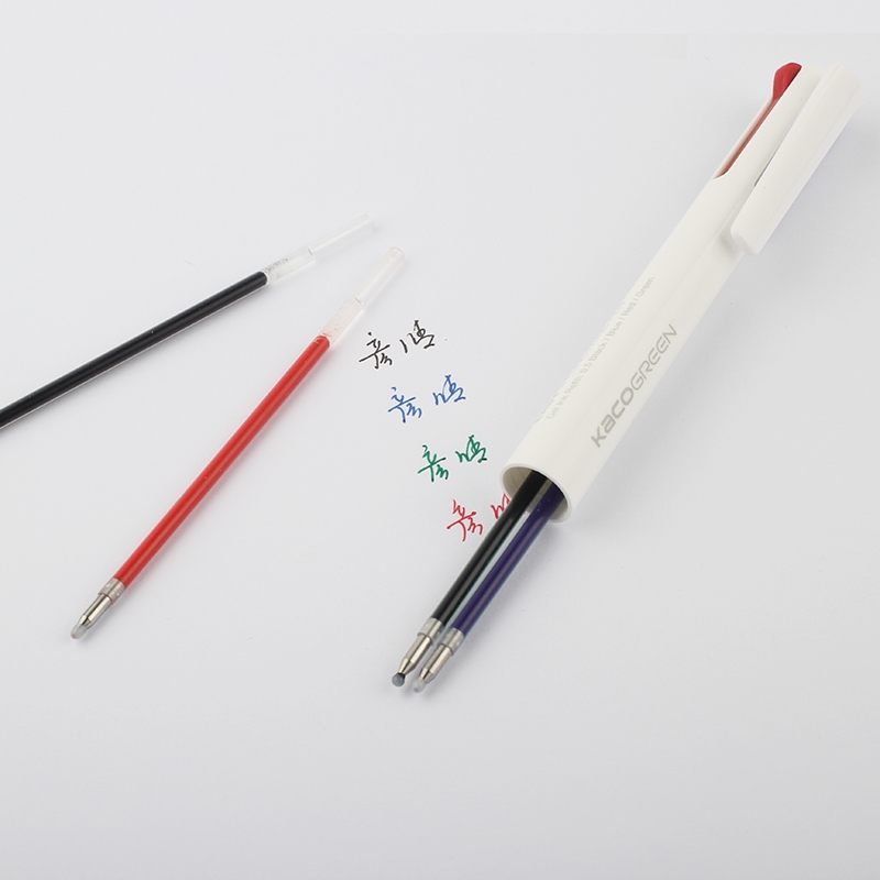 

Kaco EASY 4 in 1 Multifunction Gel Pen Pena Pulpen Bolpoin 0.5mm 1 PCS - K1041 (Black Blue Red Green Ink) - White